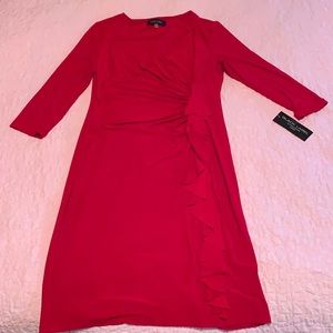 Black Label by Evan-Picone Red Dress. Size 12. New with tags.